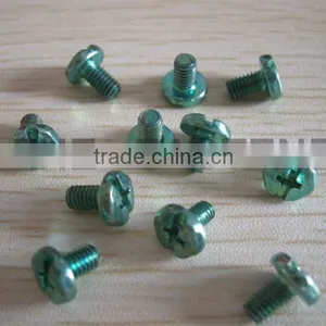Pan Hex Head Comb.recess Machine Screws Green Zinc Plated thumbnail-1