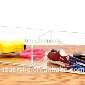 Custom Clear Acrylic Desk Organizer Box thumbnail-2