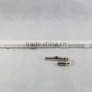 16 Holes Closed Key Silver Plated Flute for Children Double Mouthpiece thumbnail-2