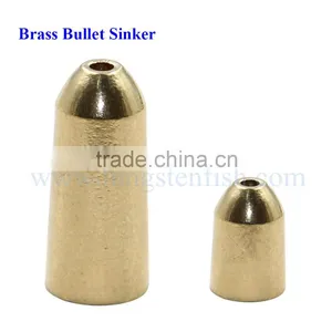 Wholesale Top Quality Brass Bullet Sinker Fishing Tackle Sinker thumbnail-3
