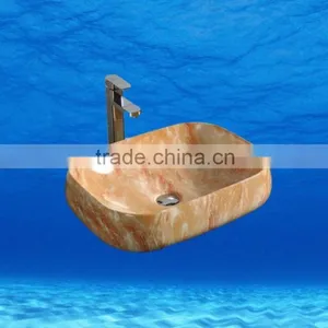 High Quality Hand Painted Solid Surface Kitchen Sinks Wholesale thumbnail-2