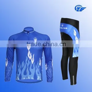 2015 Cheap Fashion Small Order Long Sleeve Cycling Suit Bike Wear thumbnail-1