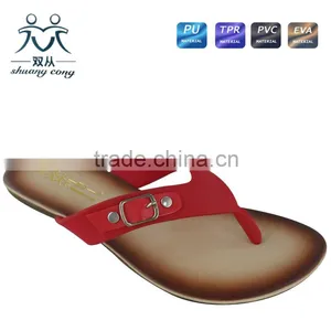 Wholesale Price Colorful Ladies Flip Flop Flat Slipper and Shoes for Women thumbnail-1