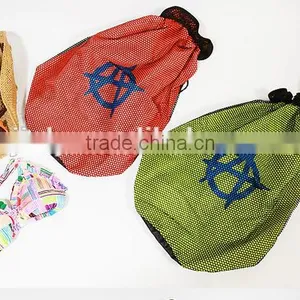 Mesh Drawstring Backpack Tote Sport Pack Swimming Shopping Bag Travel Beach Backpack thumbnail-4