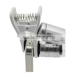9882W LED Mini Pocket Microscope , Clip Type LED Cellphone Microscope thumbnail-4