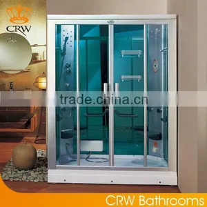 CRW AE007 Modern Glass Steam Cabinet thumbnail-1