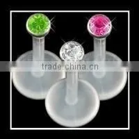 Hot Sale Push-in Labret Ring Acrylic Body Jewelry thumbnail-1
