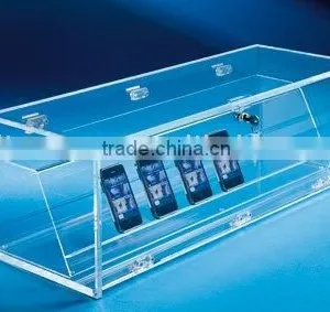 Lockable Acrylic Mobile Phone Display Holder thumbnail-1