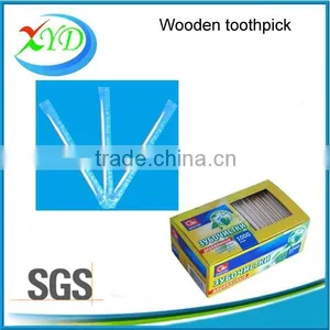2016 Hot Sales Individually Cello Wrapped Wooden Toothpick thumbnail-1