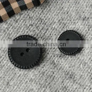 24L&32L 4 Holes Fancy Natural Black Corozo Nut Suit Buttons With Logo Engraved on thumbnail-1