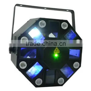 MixLEDLaser 8*3W White LED Strobe + 5*3W RGBWY LED Effect + 150mW RG 8Gobo Laser Light | 3 in 1 Led Lights Laser thumbnail-3