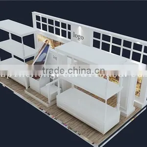 Cosmetic Shop Counter Design, Display Showcase With Mirror for Boutique thumbnail-1