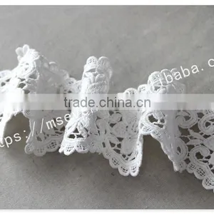 New Arrival Polyester Water Soluble Embroidery Saree Lace and Border Wholesale thumbnail-4