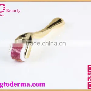 GTO New Designed Gold Handle 540 Count Titanium Microneedle Derma Roller thumbnail-1