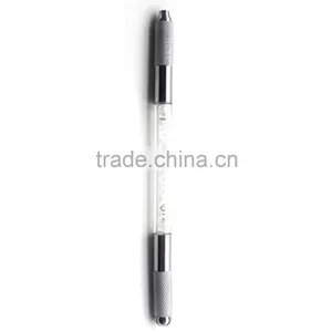 White Pink Purple Crystal Diamond Manual Microblading Pen,3D Eyebrow Embroidery Hand Tools thumbnail-6