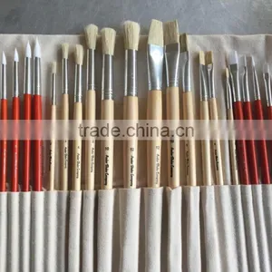 Variegated Synthetic Wooden Handle Artist Painting Brush thumbnail-2