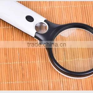 45X Handheld Magnifier 3 LED Light Reading Magnifying Glass Lens Jewelry Loupe thumbnail-3