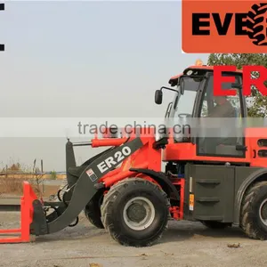 2.0 Ton Qingdao Everun Hot Sale Compact Wheel Loader ,Mini Front End Shovel Loader For Sale thumbnail-3