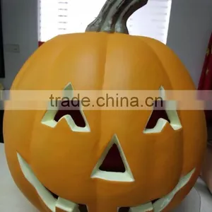 OEM Blow Molding Plstic Halloween Pumpkin Lanterns LED Light Christmas Gift thumbnail-1
