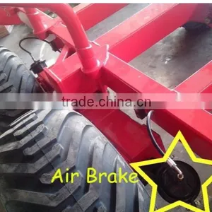 Forest Equipment Tractor Use Hydraulic Log Trailer Wood Trailer Timber Loading Trailer Log Wagon With Crane Grapple thumbnail-6