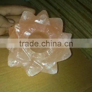 Heart Shape Tea Light Holder/ Rock Salt Tea Light Holder/ Himalayan Salt thumbnail-2