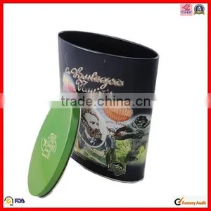 High Quality Oval Shape Custom Coffee Tin Box thumbnail-1