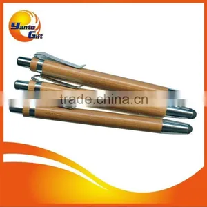 2015 New Eco Friendly Stylus Bamboo Pen With Metal Clip thumbnail-1