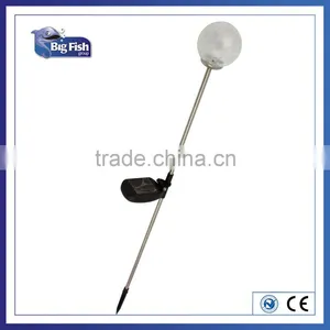 7 Color Changing Stianless Solar Crack Glass Ball Led Light for Garden Lawn thumbnail-1
