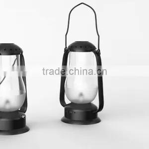 Battery Operated Black Portable Blow LED Camping Light, Retro Blow LED Latern thumbnail-1