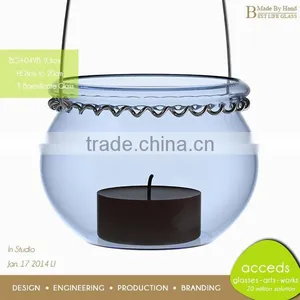 Hot Selling OEM/ODM Borosilicate Clear Glass Candle Holder thumbnail-5