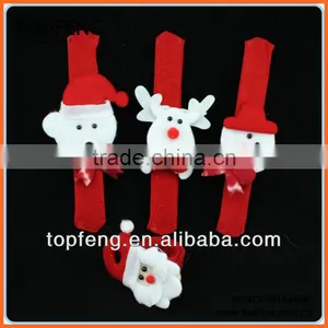 Christmas Theme Lovely Slap Bracelet/bangle XMA Decor Pat Circle Gift thumbnail-1