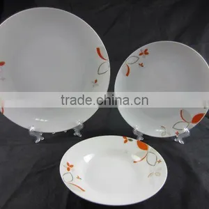 12 Pcs Dinnerware Set With Folower Pattern Decal thumbnail-1