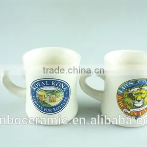 Ceramic Enamel Mug, Printed Enamel Mugs Stoneware Customized 12 Oz Promotion Mugs thumbnail-1