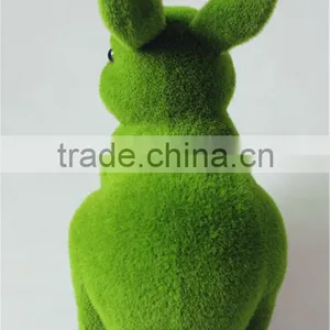 Home and Garden Easy Shopping Decorative 30cm Height Artificial Green Grass Moss Bunny Easter Rabbit E10 26T09 thumbnail-4