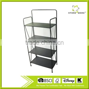 4 Tier Decorative Black Metal Plant Stand / Multi Planter Racks thumbnail-1