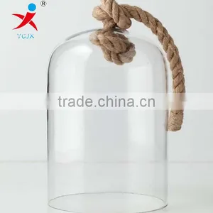 Dome Glass Shade With A Hole For Coarse Rope Easlily Lifting thumbnail-1