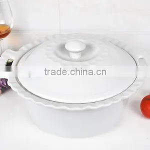13" Ceramic White Comal thumbnail-2