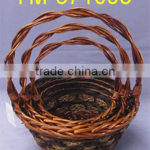 Cheap Willow Basket Round Shape thumbnail-1