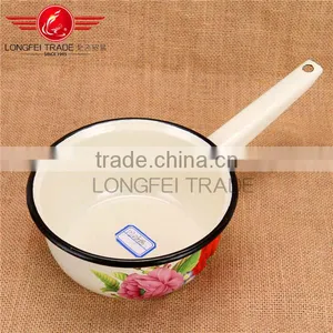 Competitve Price With Fancy Painting Full Decal 18cm Enamel Water Ladle/water Scoop thumbnail-2