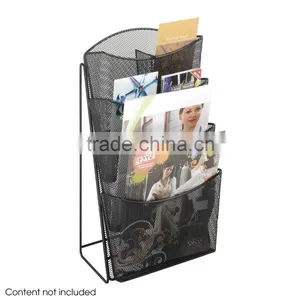 2016 Hot Sale 4 Layer Brochure Holder Pocket Metal Wire Magazine Rack thumbnail-1