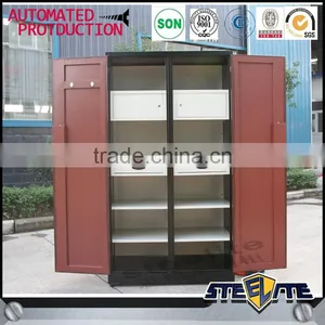 Transfer Wood Grain Bedroom Wardrobe Designs Metal Clothes Closet thumbnail-3