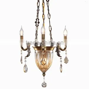 New Arrival Classic European Baroque Style Antique Golden Brass Pendant Light, Chandelier for Bedroom BF12-05254h thumbnail-1