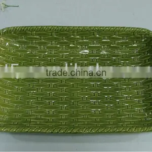 Japanese Popular Rectangular Ceramic Serving Plate thumbnail-1