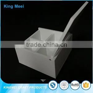 High Quality White Acrylic Display Box for Cosmetic thumbnail-3