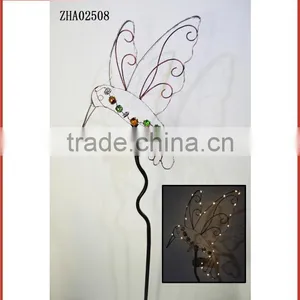 Pretty Solar Hummingbird Ground Stake Solar Post Light Solar Path Light thumbnail-1