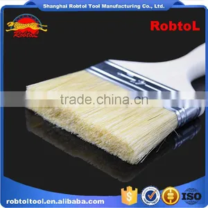 4" Wall Paint Brush Wood Handle Natural Synthetic Bristle Blend Filament thumbnail-4