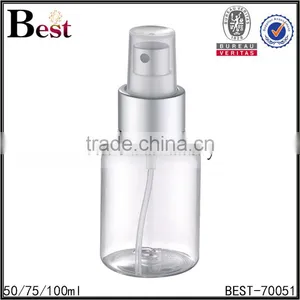 2017 Hot New Products Cosmetic Toner Fragrance Perfume Pet Plastic Cap Clear Aluminum 100ml Plastic Spray Bottle Personal Care thumbnail-3