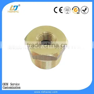 Male Thread Hex Head Brass Pipe Plug thumbnail-2