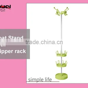 Home Product Shoe Holder With Clothes Rack, Colorful Metal Hat and Coat Hanger Rack thumbnail-3