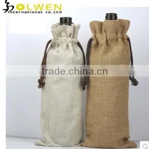 Promotional Newest Linen Wine Bottle Bag thumbnail-1